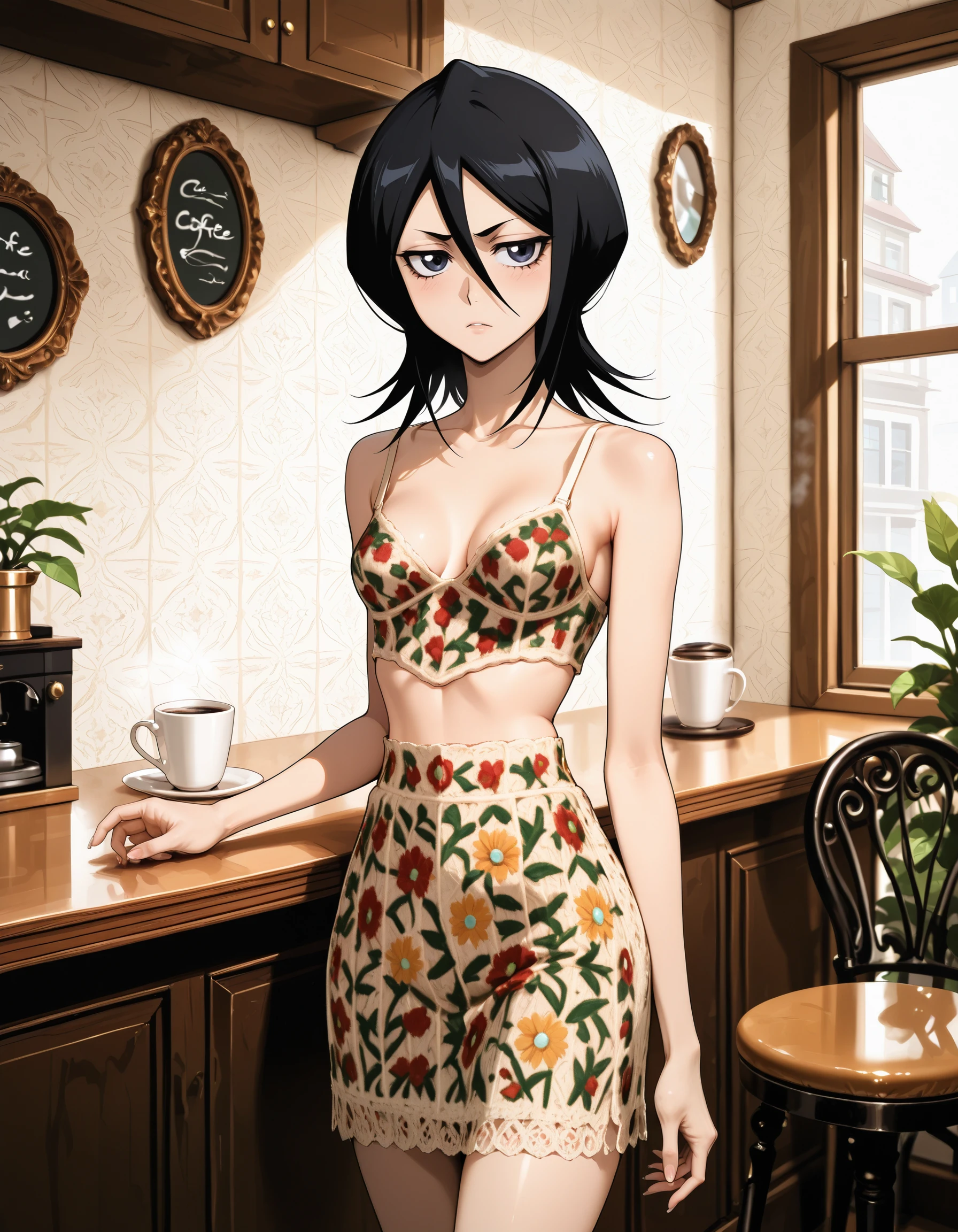 Crochet Crop Top & Skirt illust
