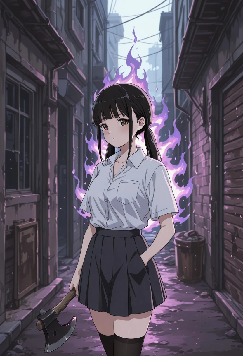 Unkown manga girl - Twintail Girl - black hair V1