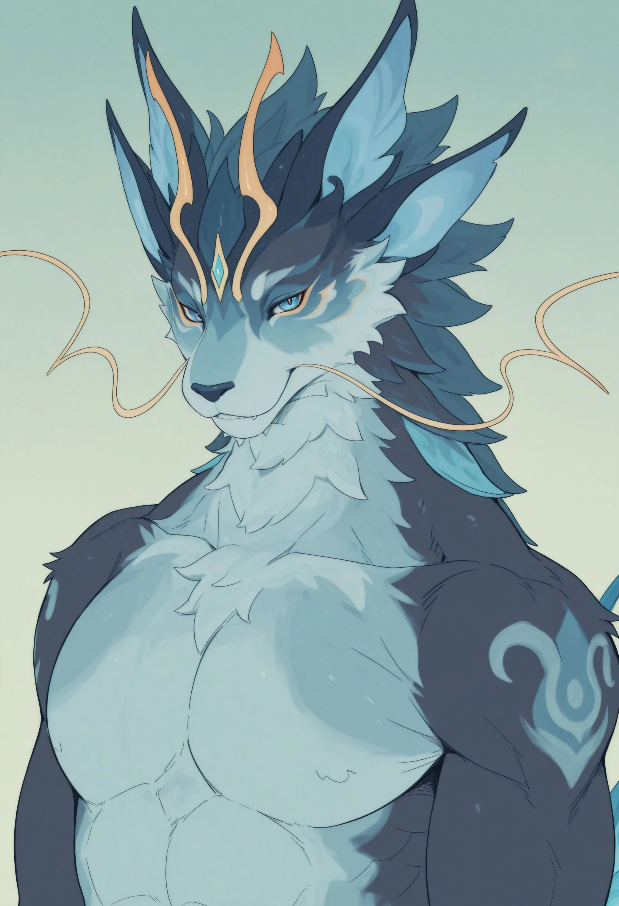 Lingyuan Beastlord of the Sunken Jade Realm (Genshin Impact) | Лин Юань Повелитель зверей затонувшего Нефритового царства (Genshin Impact) [Illustrious] Illustrious