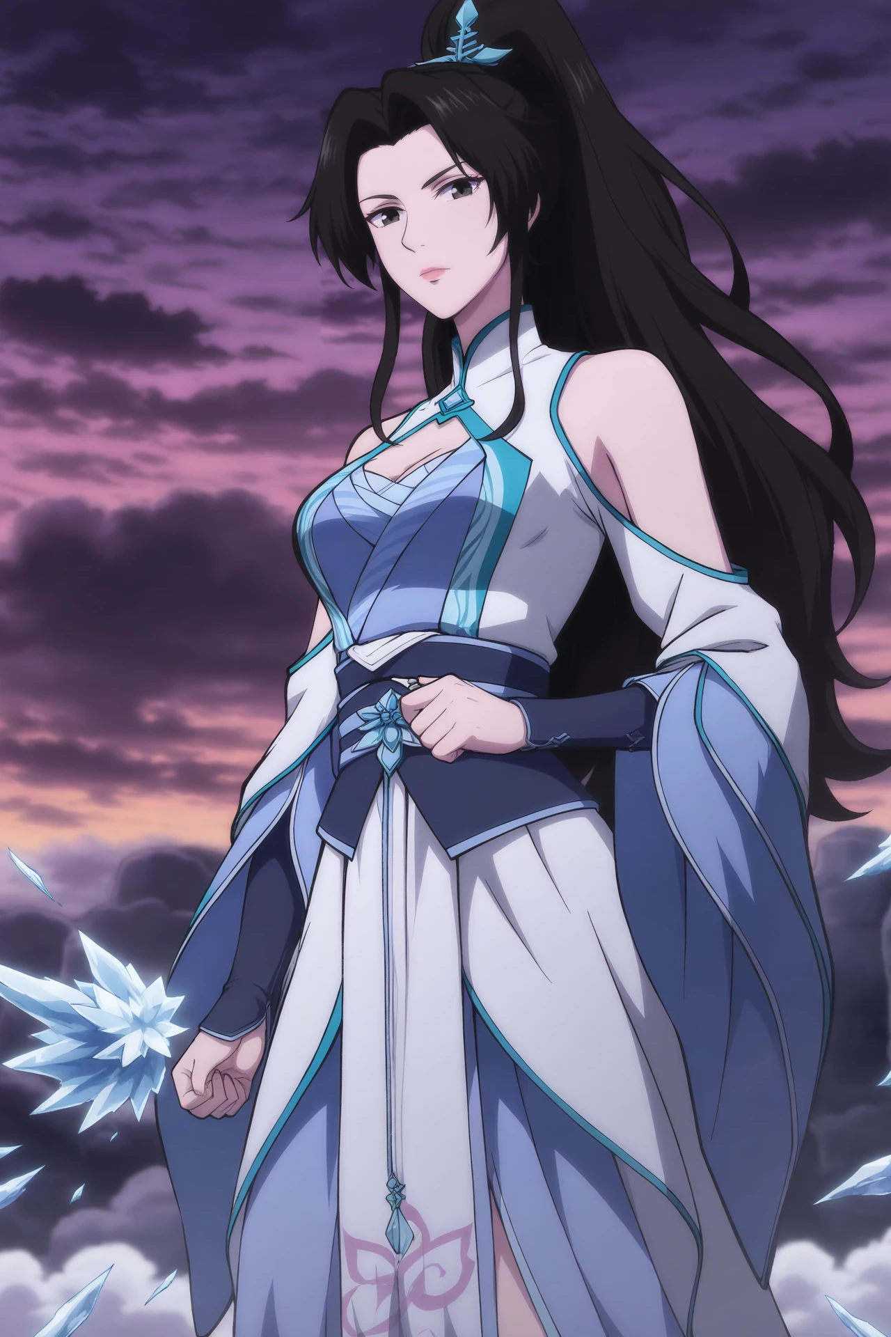 委托项目 commission |  冰师叔  BingShiShu  | 魔天记  The Legend of the Demon Heavens waiNSFWIllustrious_160