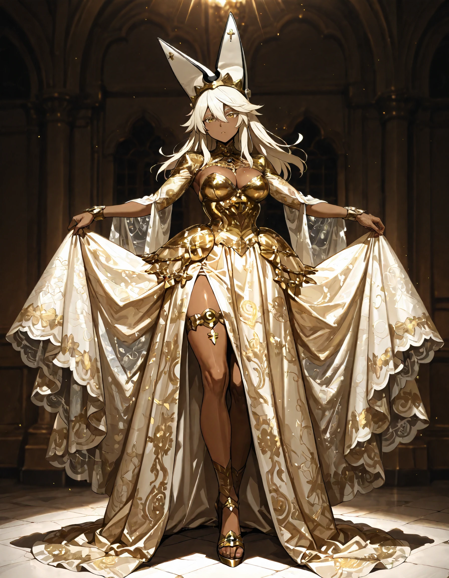 Gold Shrug Dress illust