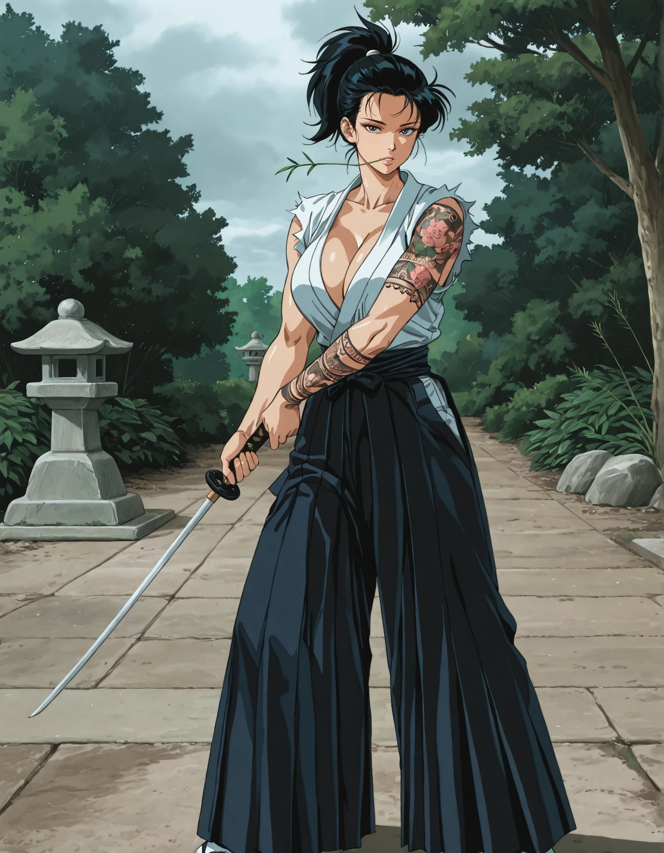 Sword Stance: Waki-Gamae (脇構), Nebenhut, Tail Stance V1