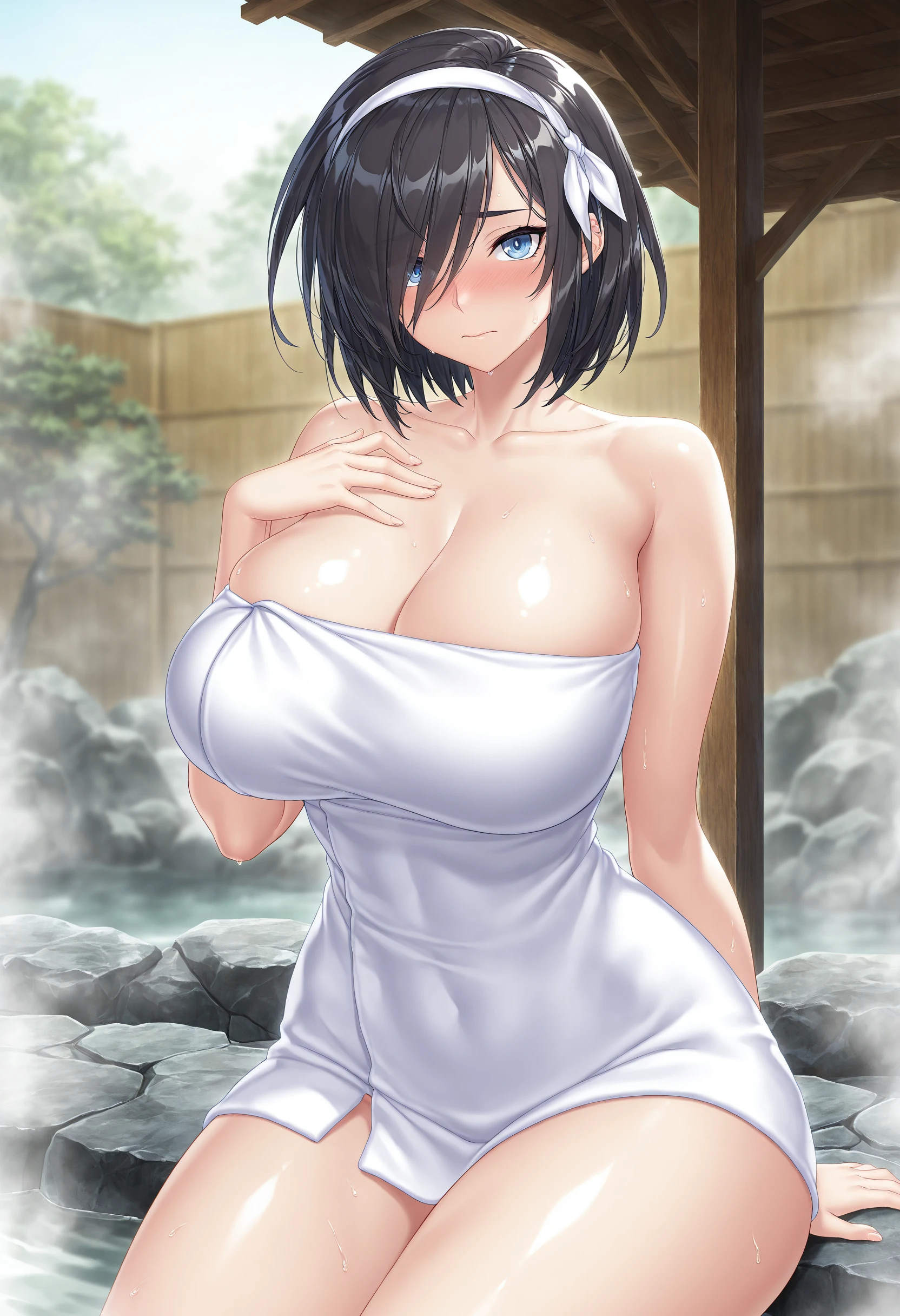 Momochi Nagi - Taimanin series AT: Towel & Ribbon
