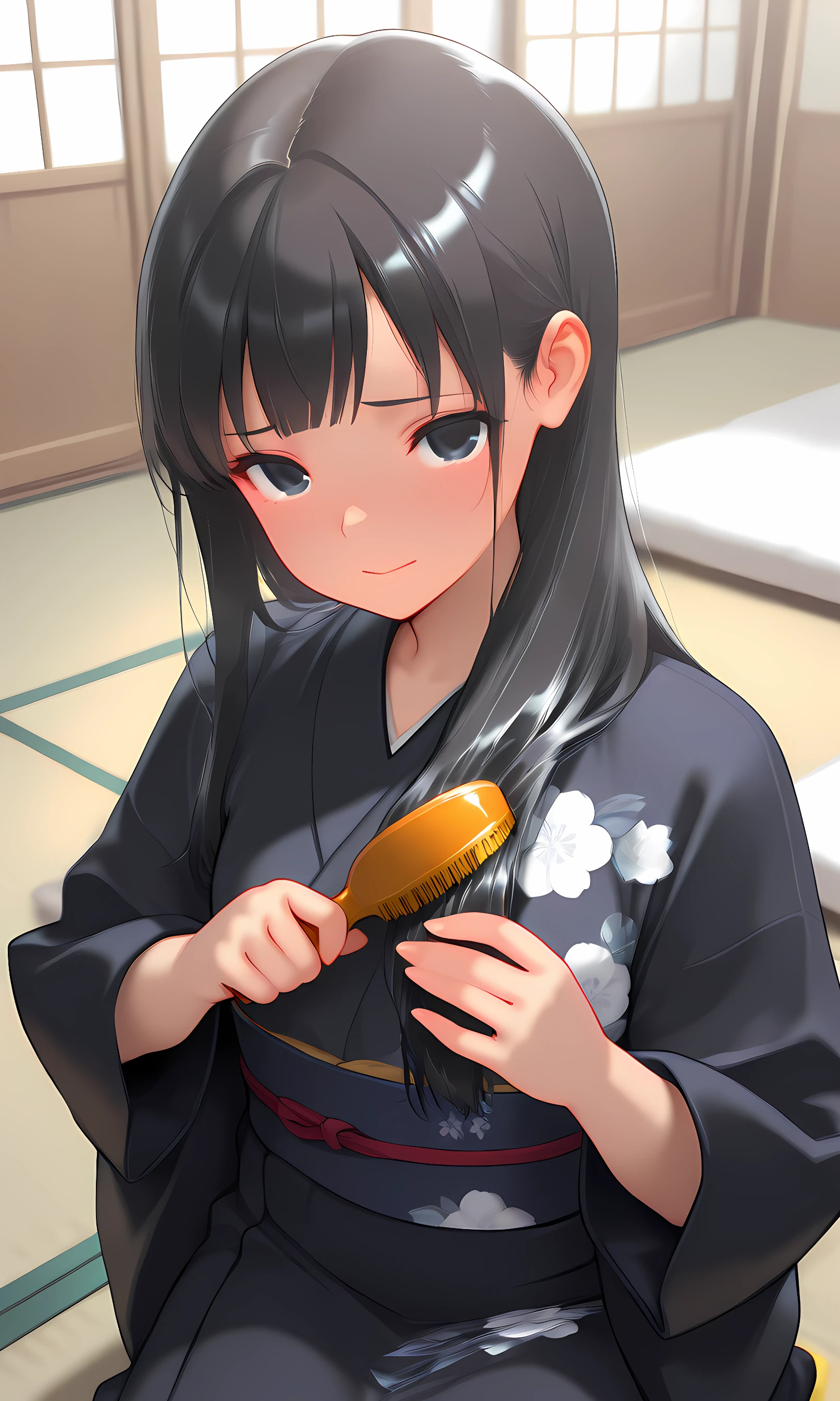 Brushing own hair v1.0