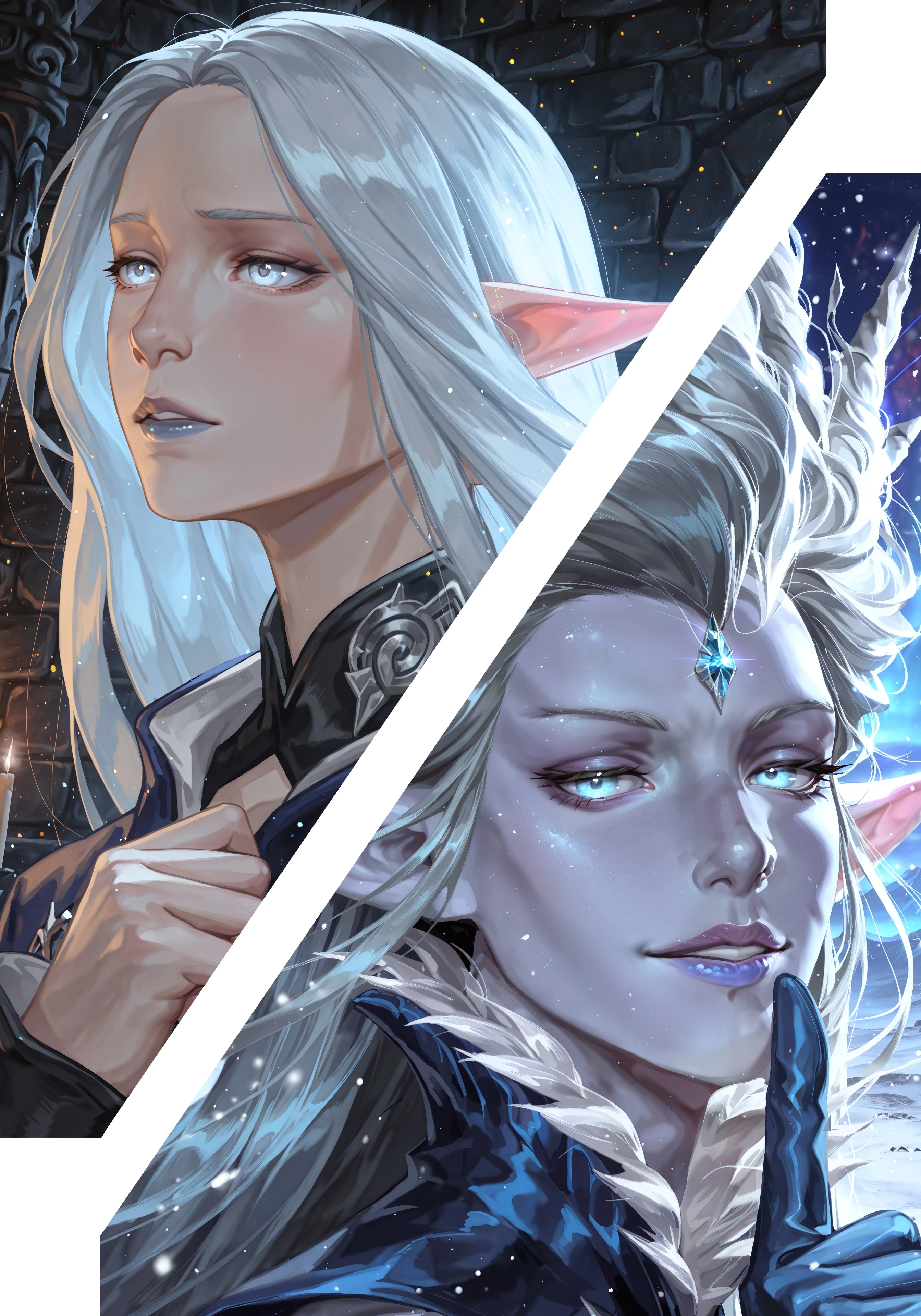 Ysayle Dangoulain + Shiva (FFXIV) v1 Illustrious