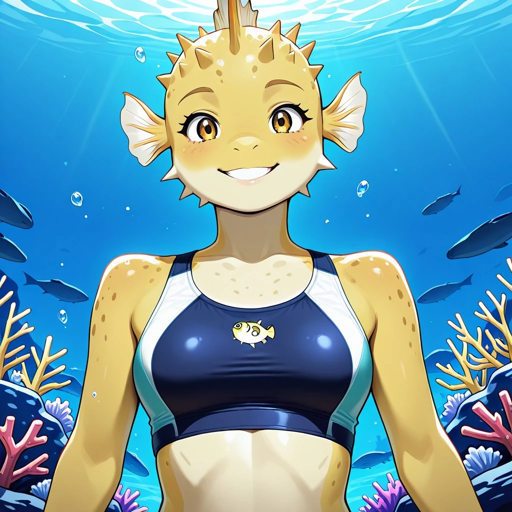 Anthro Pufferfish Illustrious