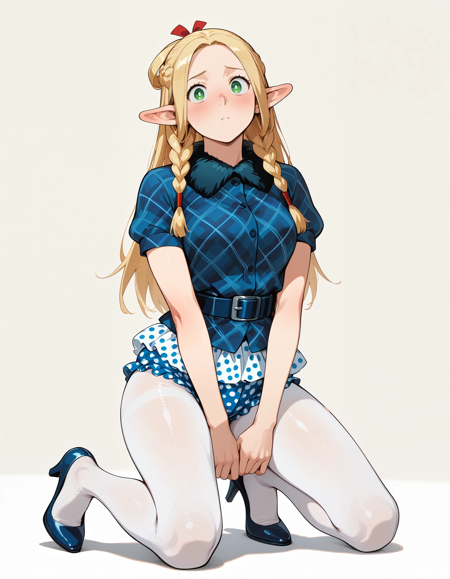 Stateside Polka Dot Bloomers Plaid Top illust