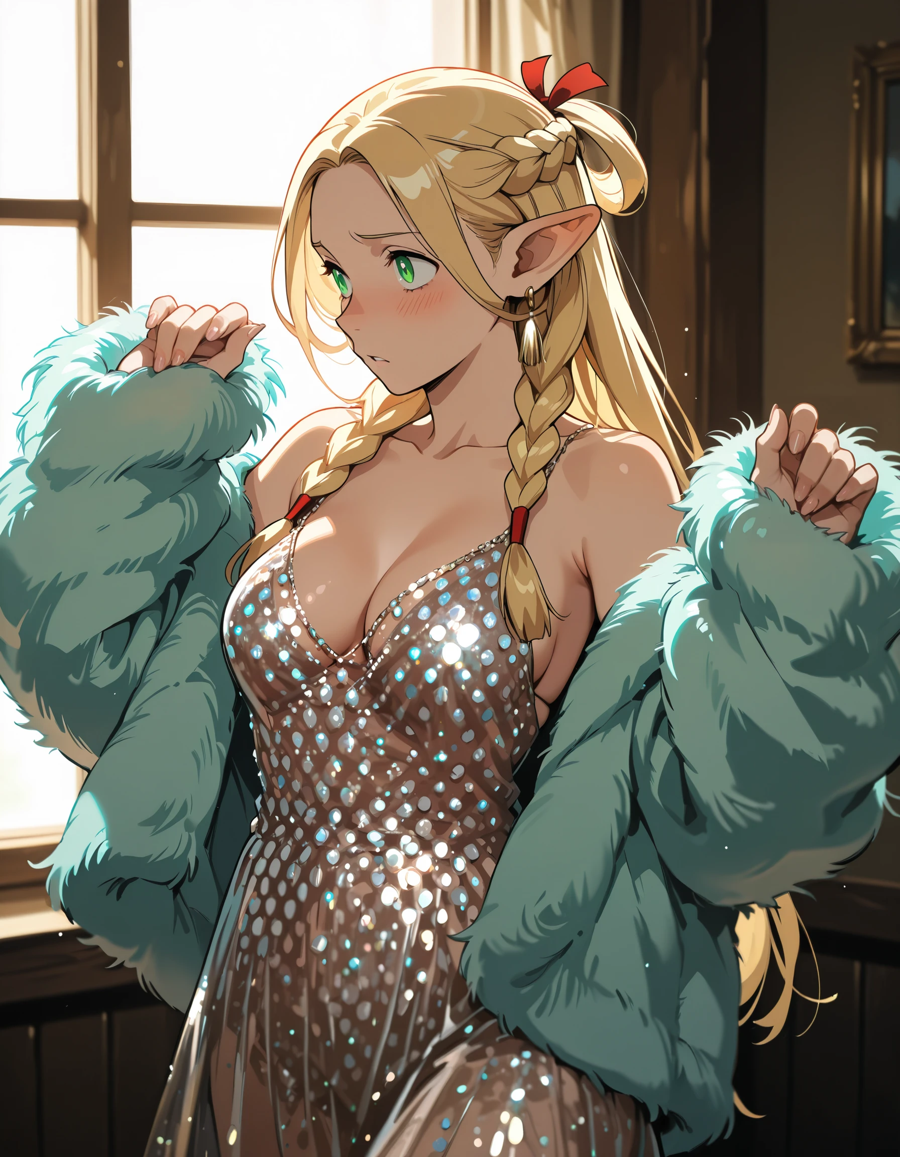 The Fate Of Ophelia - Sheer Tinsel Dress illust