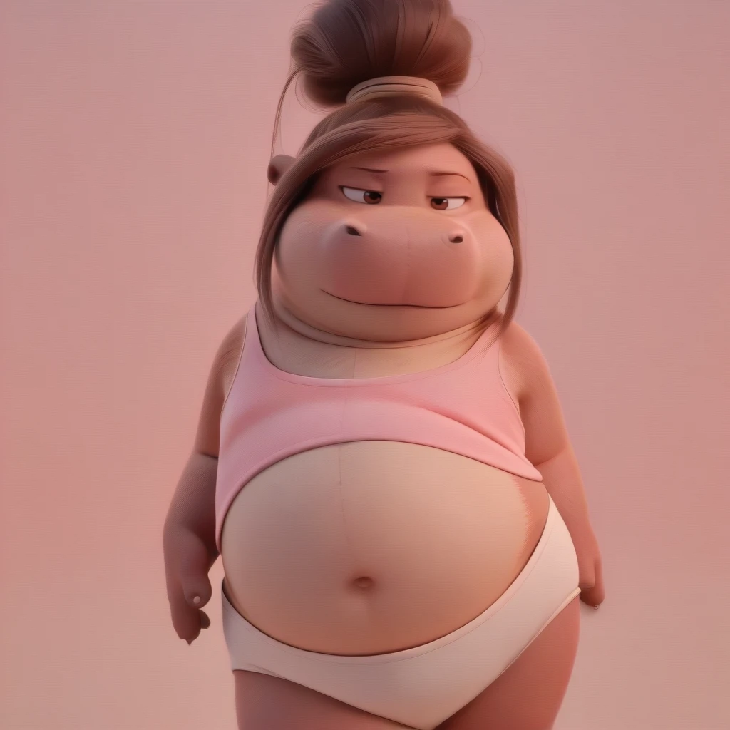 AI Slop Ponytail Hippo (Instagram/TikTok) IL