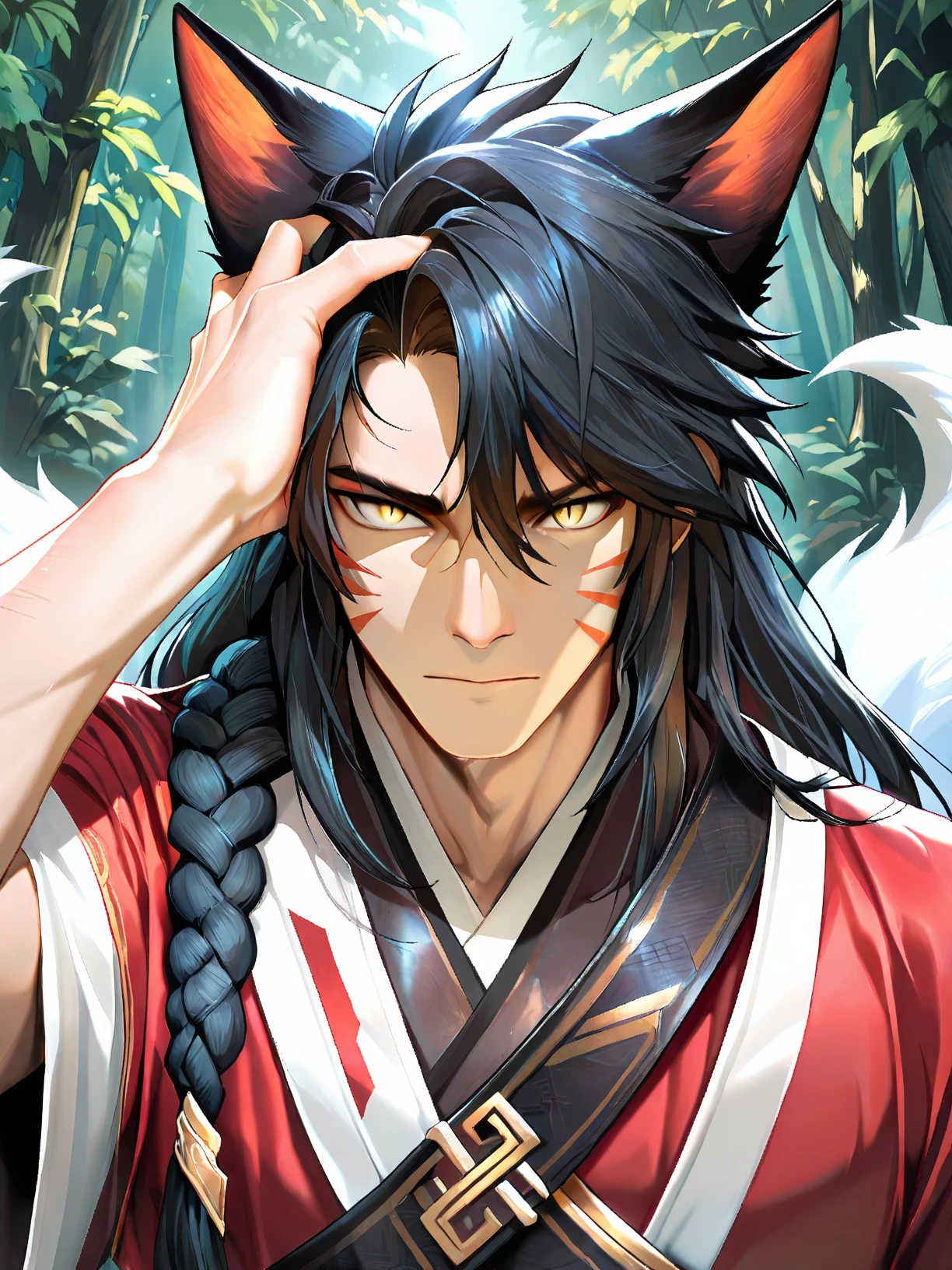 Ahri Male _ League of Legends _ Crix _ Illustration + Realistic Version (ILL _ SDXL _ NOOBAI _ PONY) v1.0 ILL SDXL