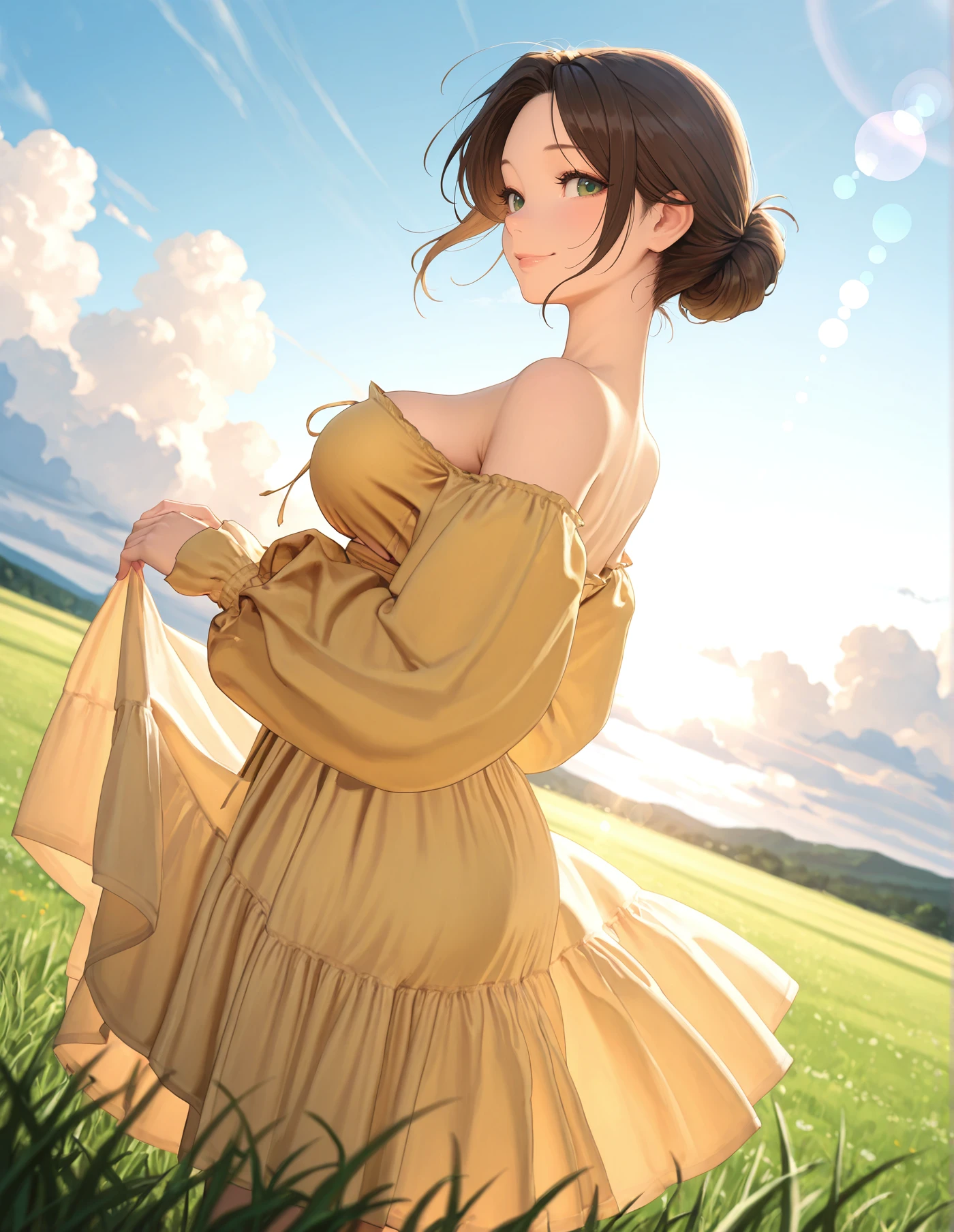 【COSTUME】Off-Shoulder Puffy Sleeve Set v1.0