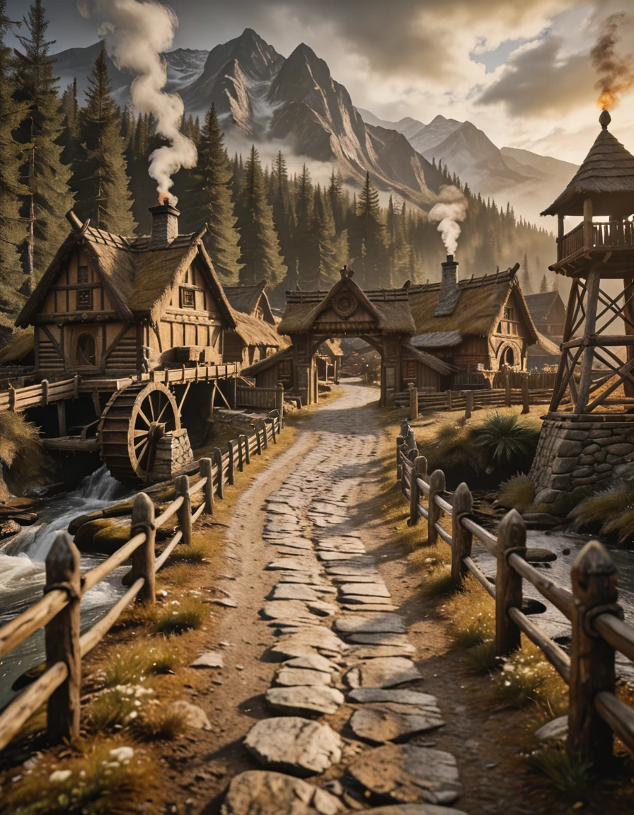 nordic small town illu v1.0