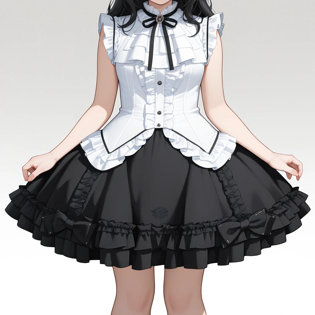 WhiteBlackFrillDress v1.0