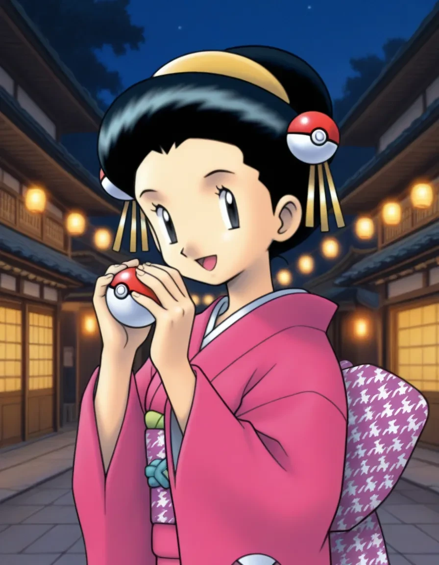 まいこはん  Kimono Girl / Pokemon GSC ポケットモンスター金銀クリスタルバージョン&ポケモンスタジアム金銀 - Illustrious v1.0