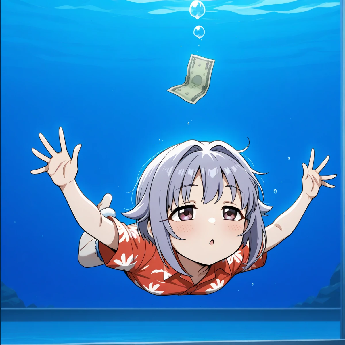CD jacket parody:NIRVANA “NEVER MIND| CDジャケットパロディ(ニルヴァーナ ネヴァーマインド) v2.0(illu)