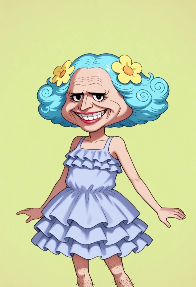 Blue haired Okama (One Piece) V1