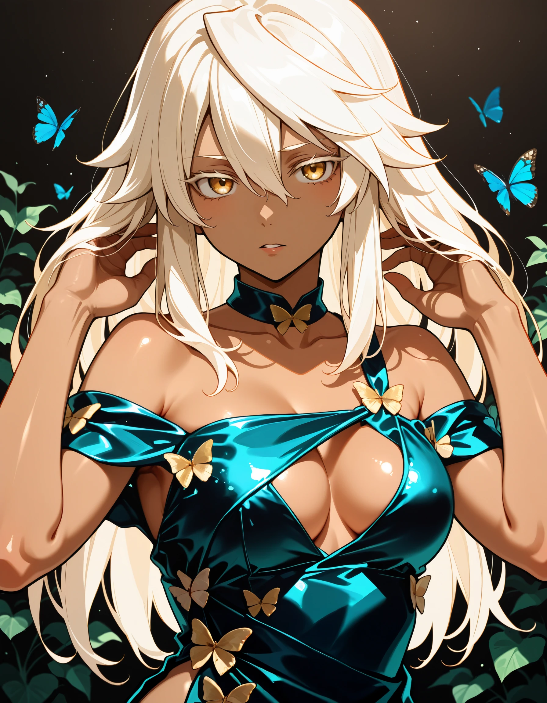 Satin Butterfly Dress Illust V2