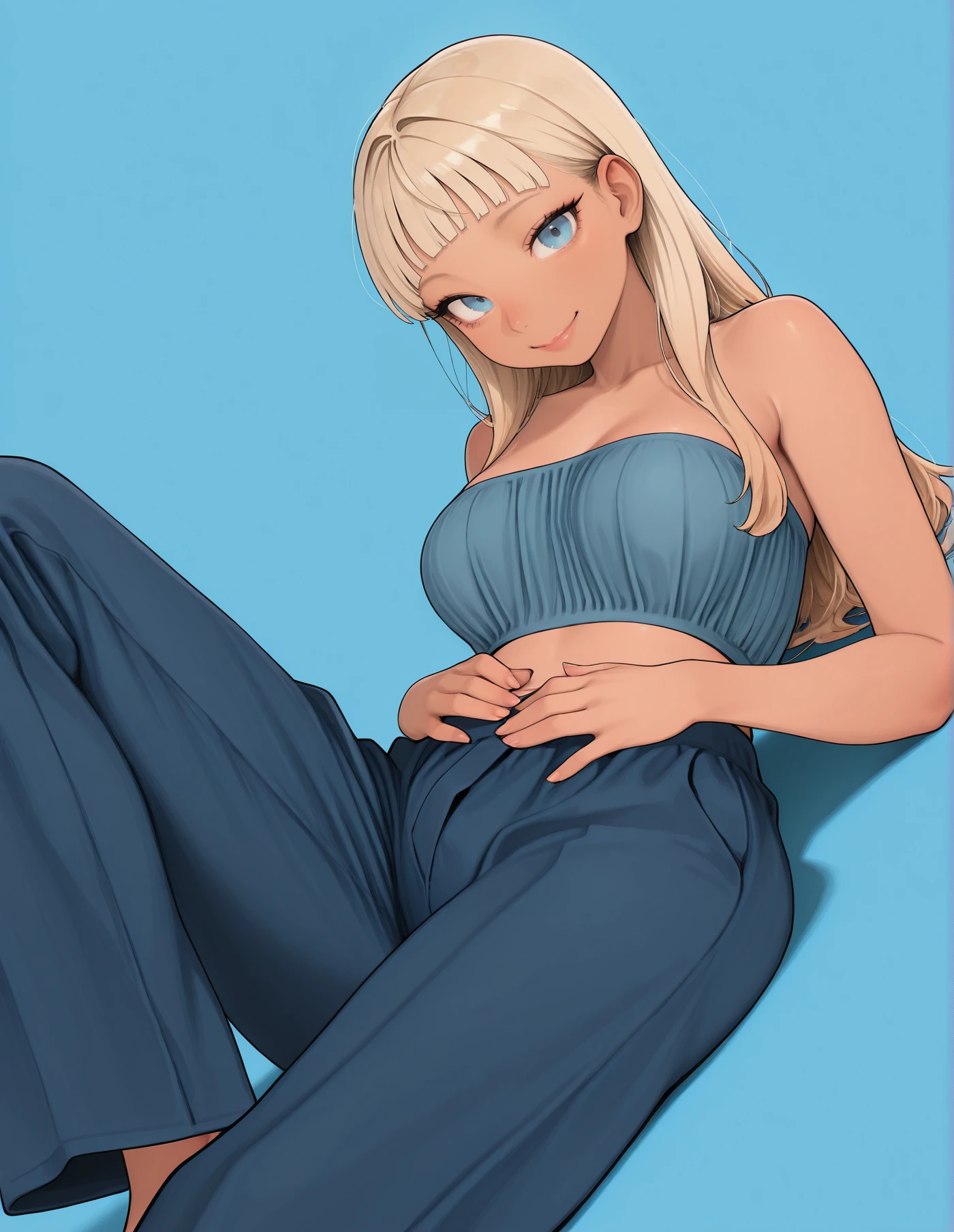 【COSTUME】Tube Top and Wide-Leg Pants v1.0