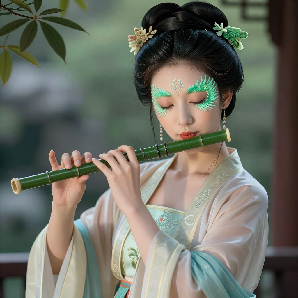 V67 Beautiful oriental painting V1