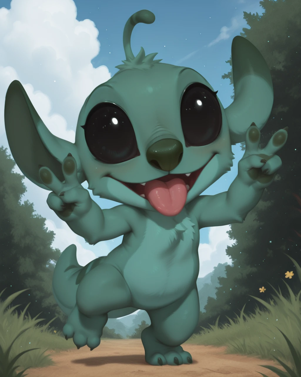 Swirly Experiment 383 - ( Lilo & Stitch The Series ) SwirlyAlienexperimeJM