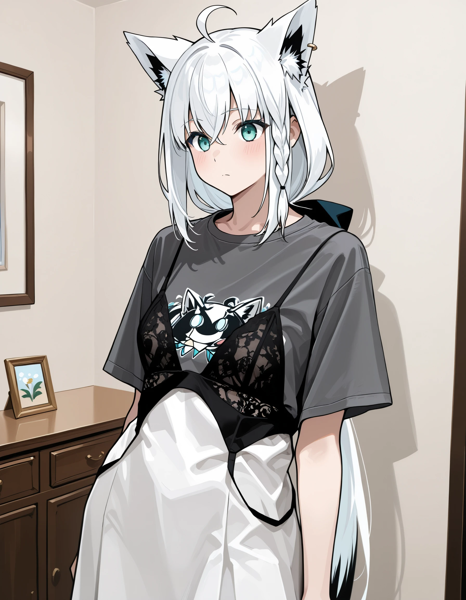 Quit Staring Graphic T-Shirt Dress