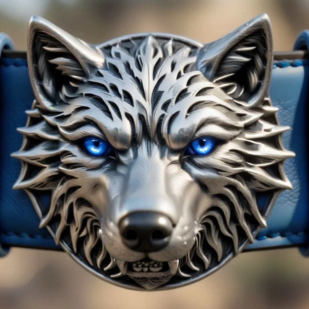 Wolf Head Belt Buckle - Superhero Concept, SDXL V1