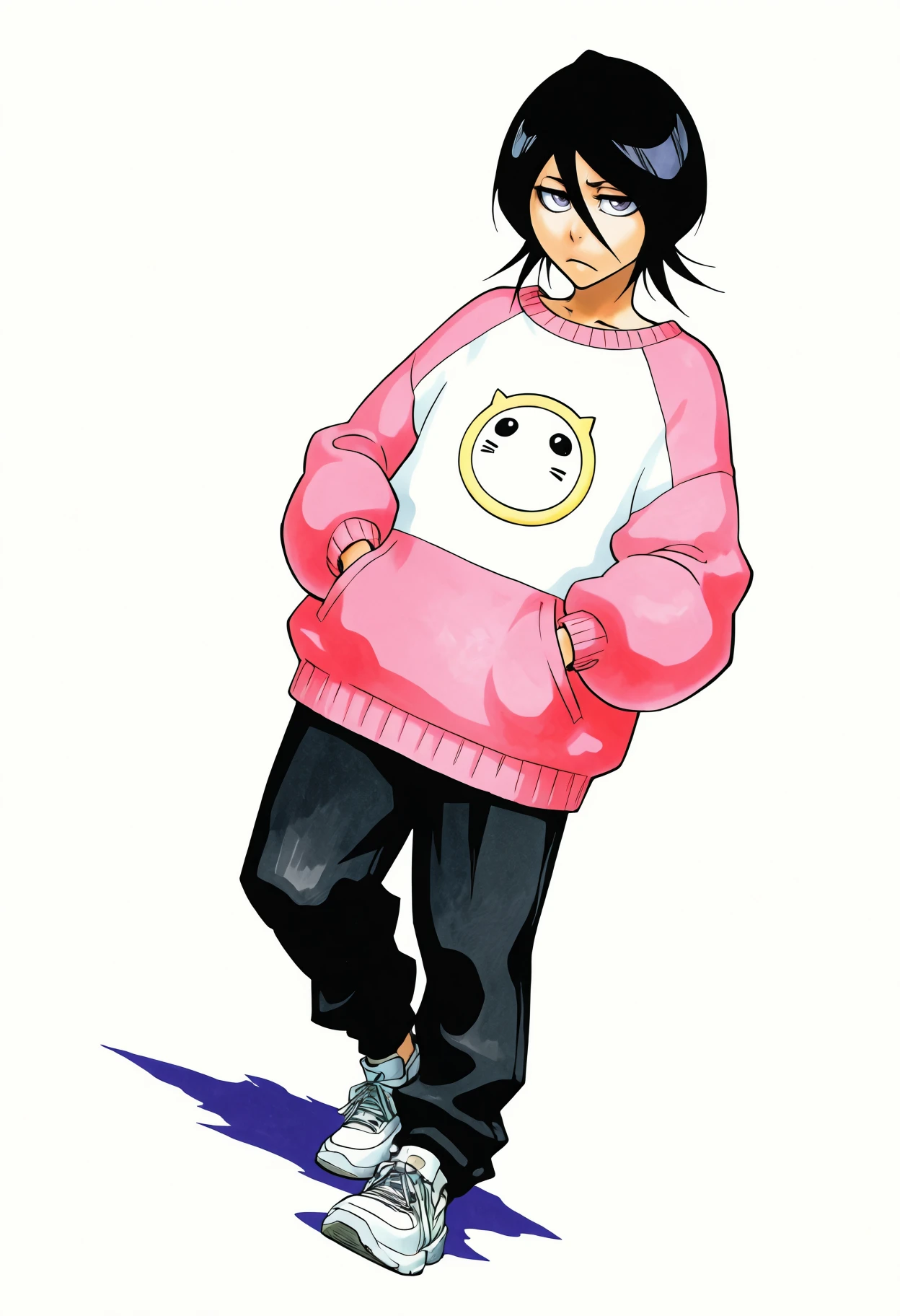 Rukia Kuchiki (朽木 ルキア), Tite Kubo official art, Bleach (ブリーチ), LoRA, IllustriousXL v1.0, Illustrious