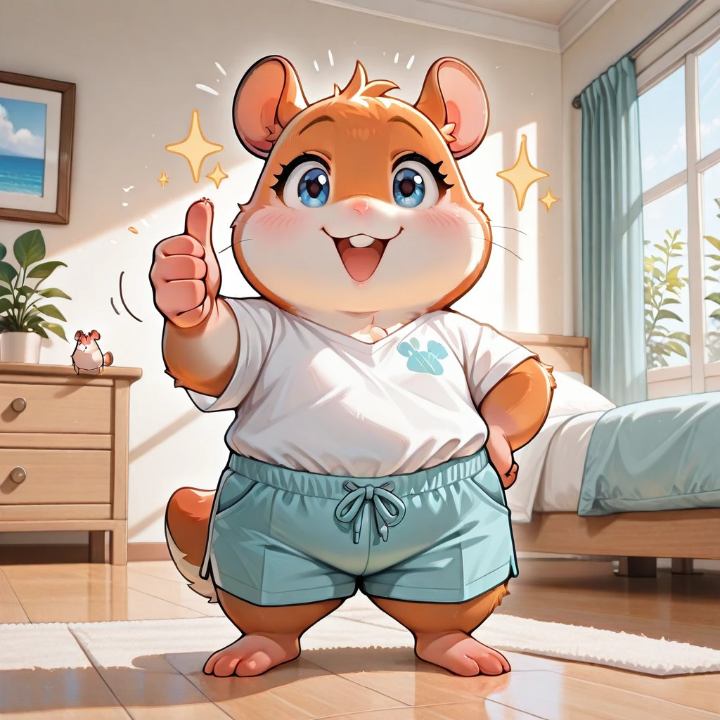 Anthro Hamster! Cute! V1Illu Anthro Hamster!