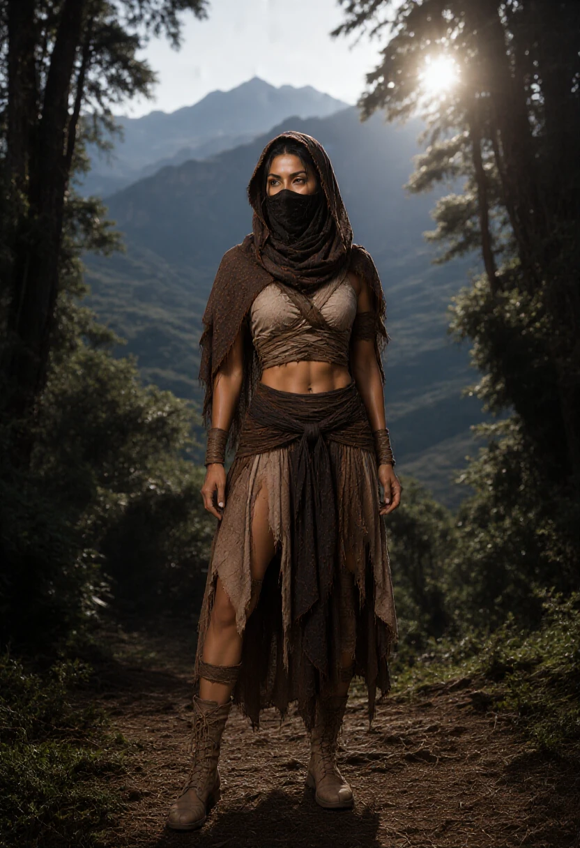 Aiel Spear Maiden's Cadin'sor Desert Outfit - Wheel of Time Z-Image v4.0