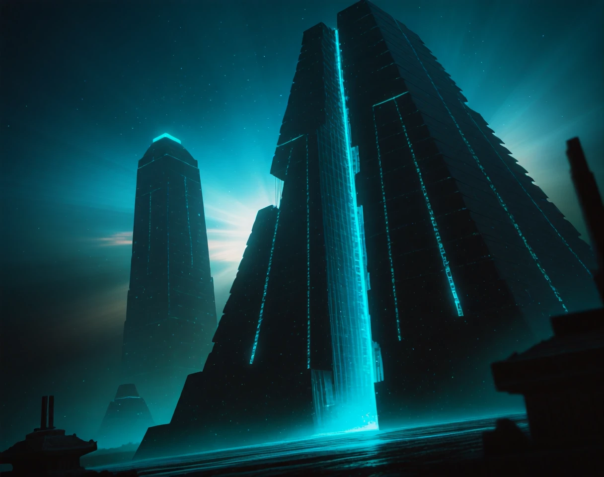 Necron Architecture (Warhammer 40K) (Buildings) (NoobAI) (AD) v1.0
