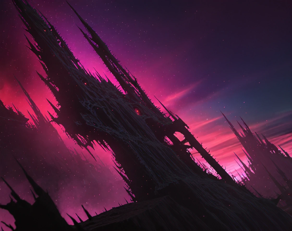 Slaanesh Architecture (Warhammer 40K) (Buildings) (NoobAI) (AD) v1.0