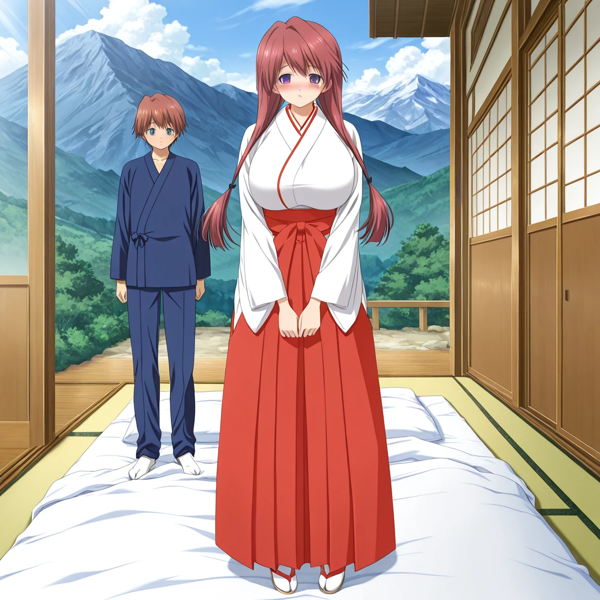 Shiratori Mina /oshiete miko sensei ni gaiden harem hen/ おしえて巫女先生弐_外伝~ハーレム編~ shiratori mina