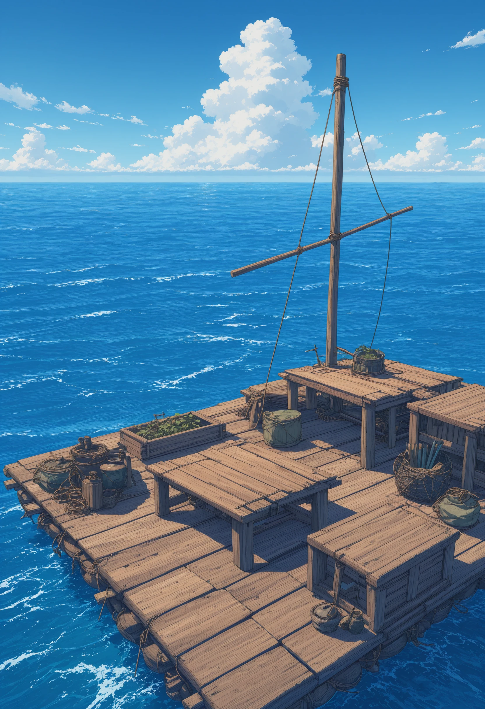 Raft in the ocean (RPG locations PACK) V1