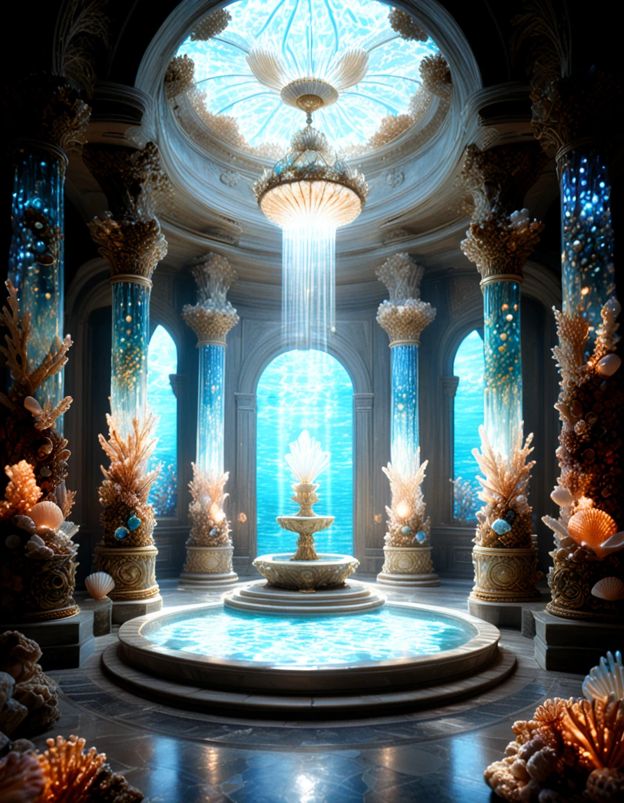 fantasy water goddess temple interior pony v1.0