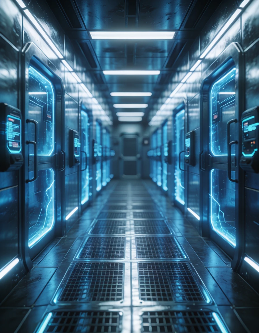 ultra high-tech supervillain detention corridor illu v1.0