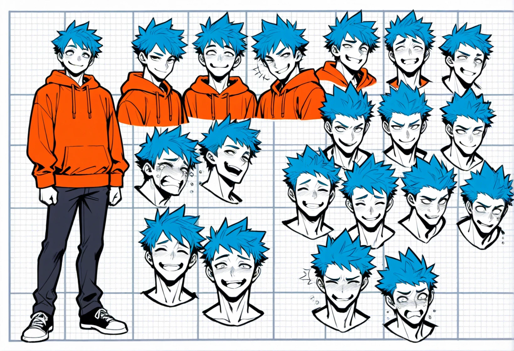Expression Sheet - Turn Your OC Into an Emotion Reference Sheet (Original) v1.0