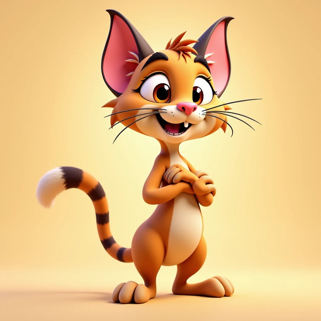 Toon Full Anthro Cat — cartoon fully anthropomorphic feline character v1.0
