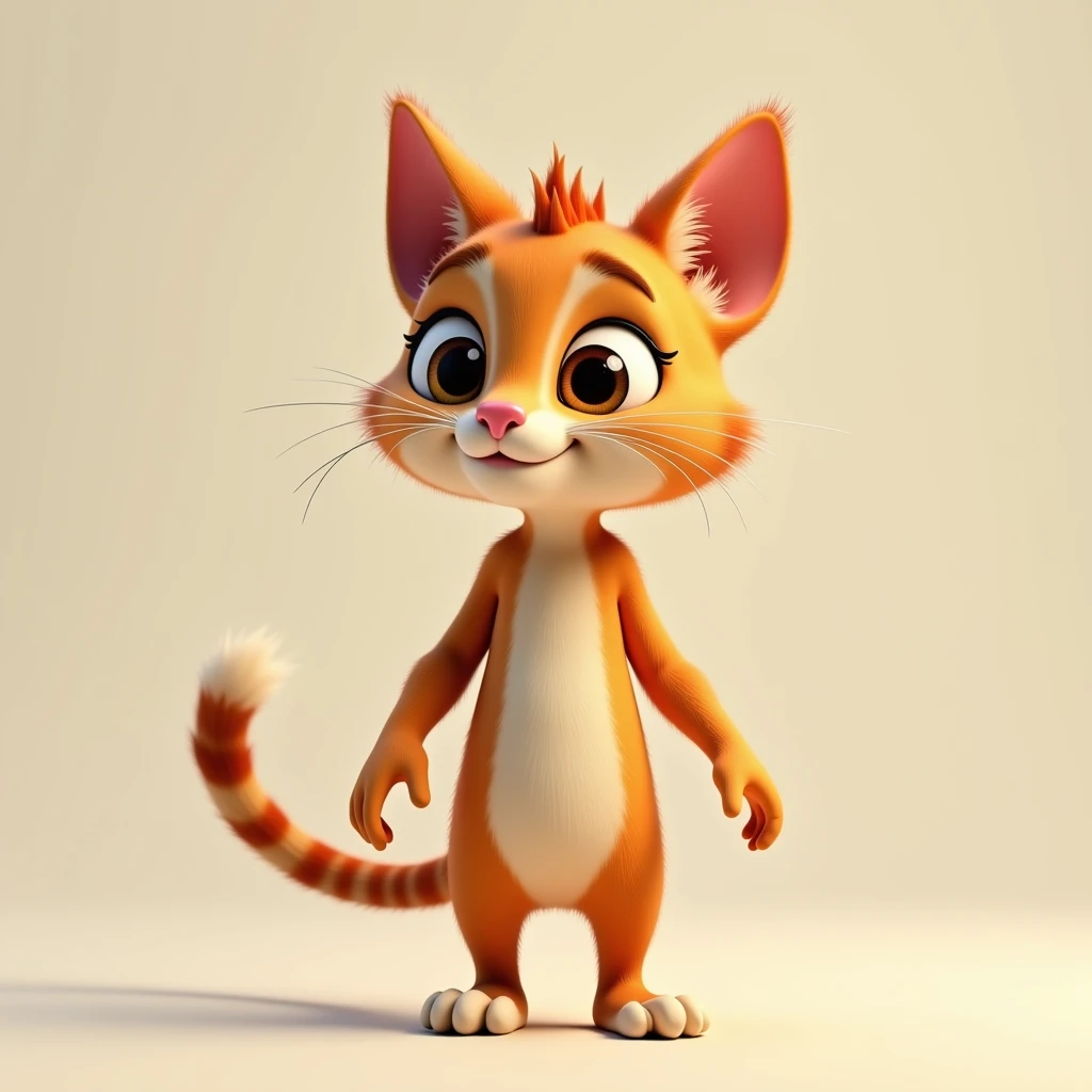 Toon Half Anthro Cat — cartoon style half-anthropomorphic feline character v1.0