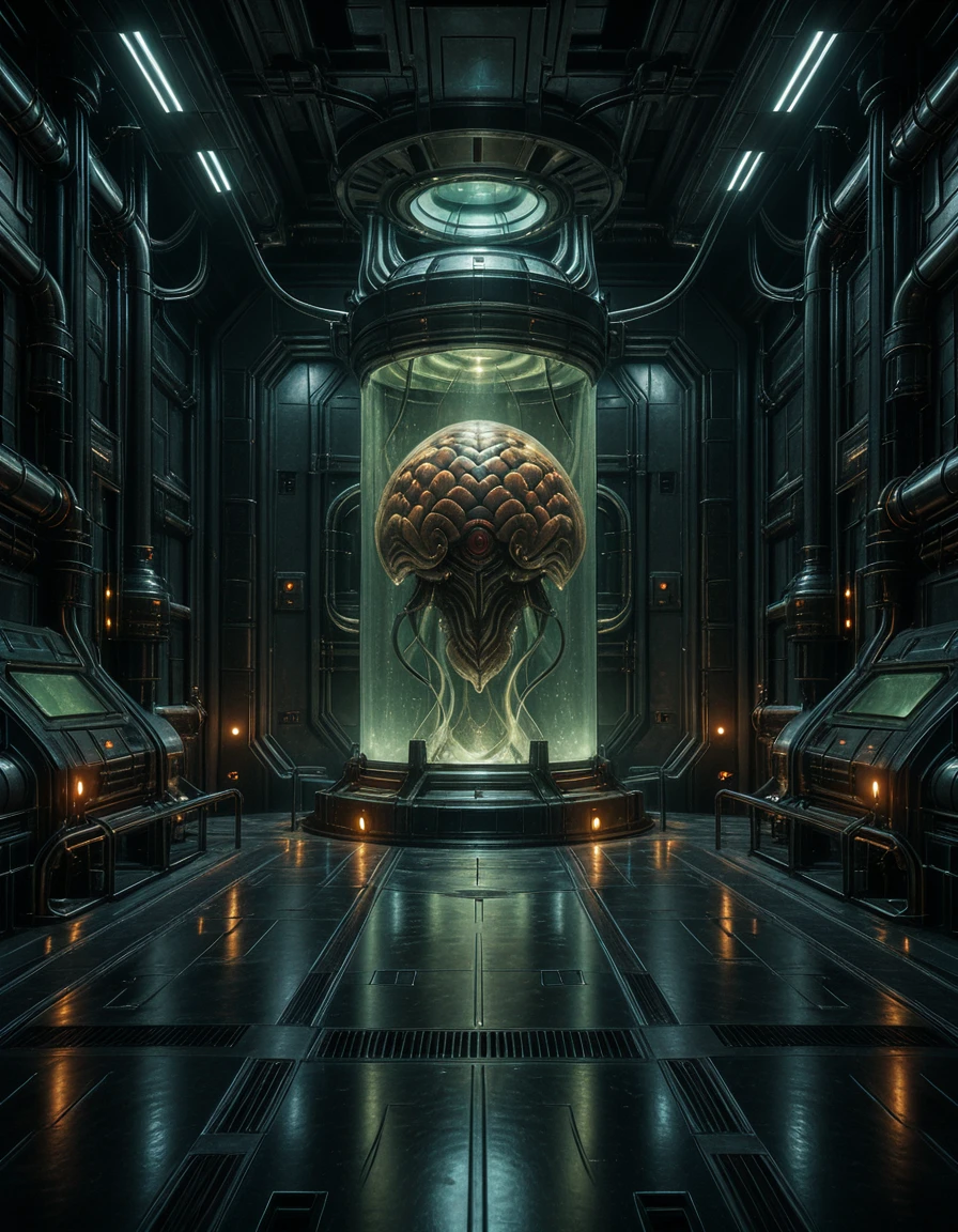dark sci-fi research laboratory illu v1.0