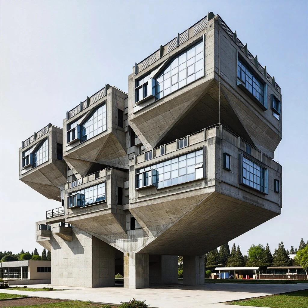 soviet brutalism building V1