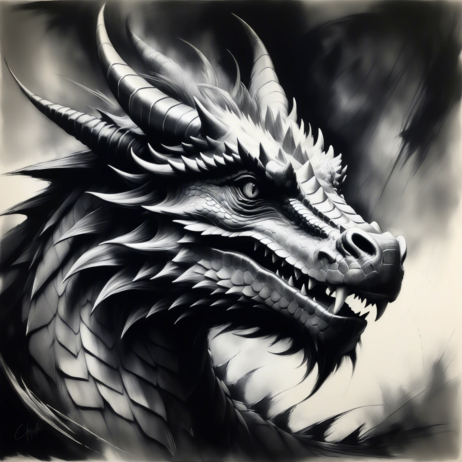 Charcoal - Expressive Smudged Drawing v1.0