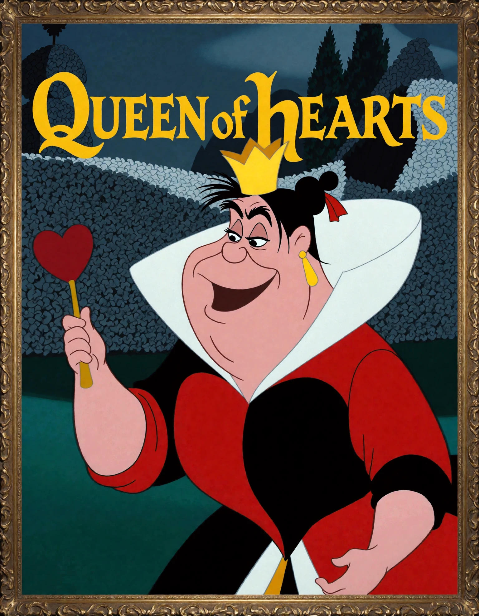 Queen of Hearts from Alice in Wonderlands Krea2 rigid