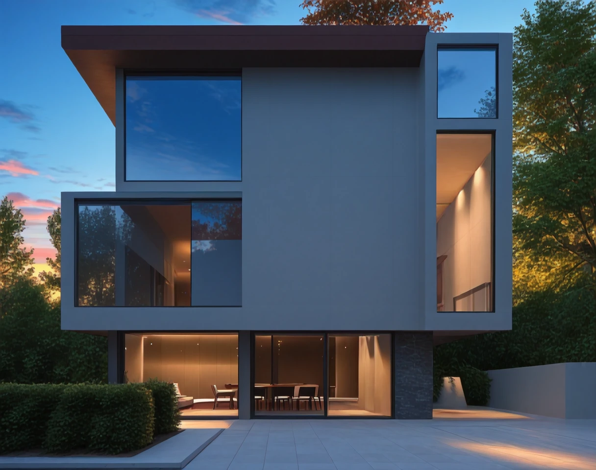 Brutalist Luxury Homes (Buildings) (NoobAI) (AD) v1.0