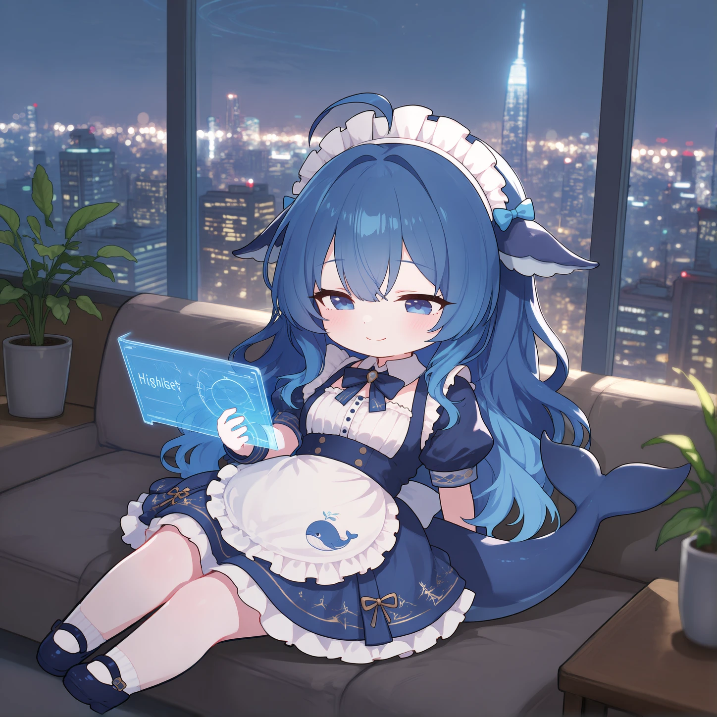 DeepSeek女仆鲸娘whalemaid Chibi anima v1.0