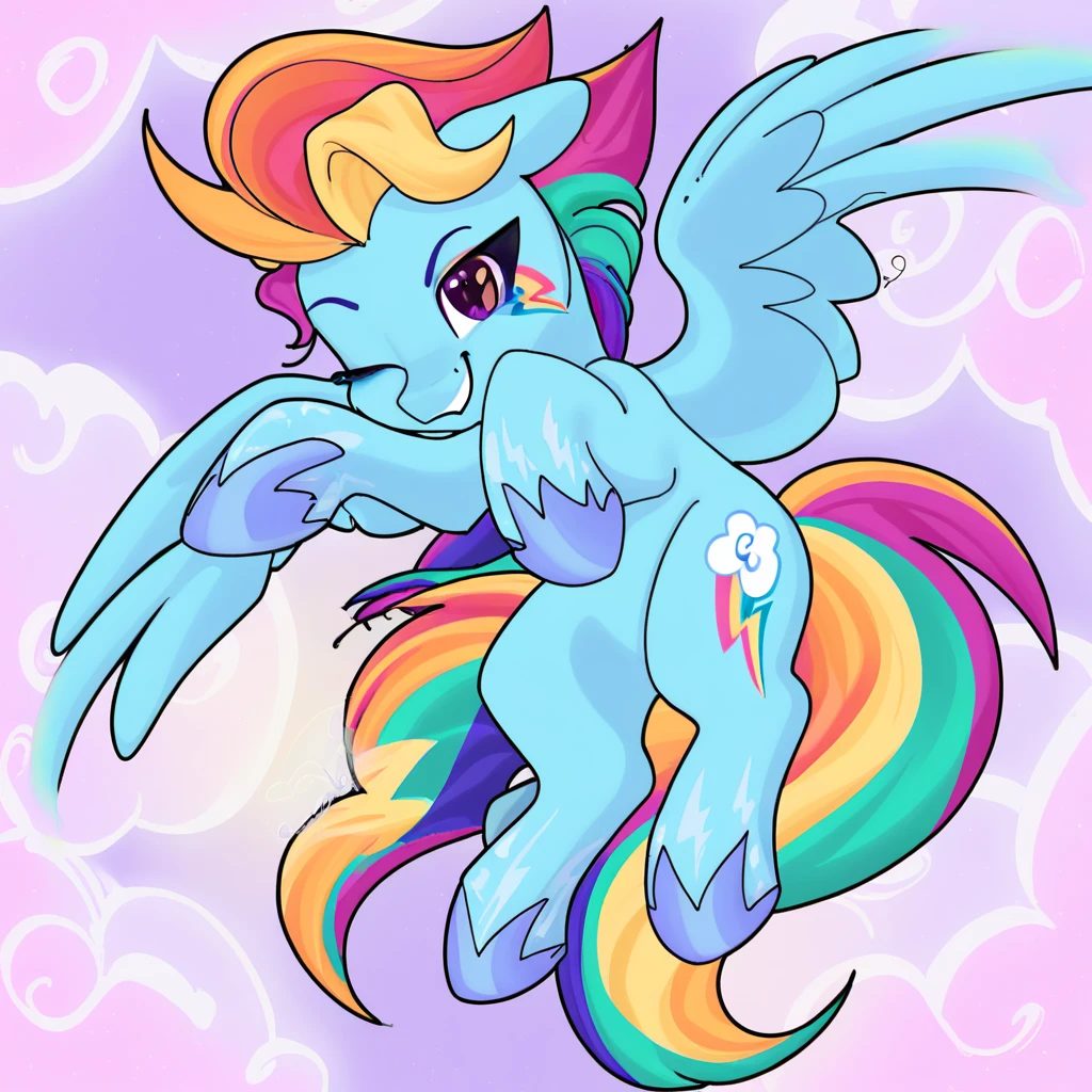 MLP: G6 -  Rainbow Dash V1-Pony