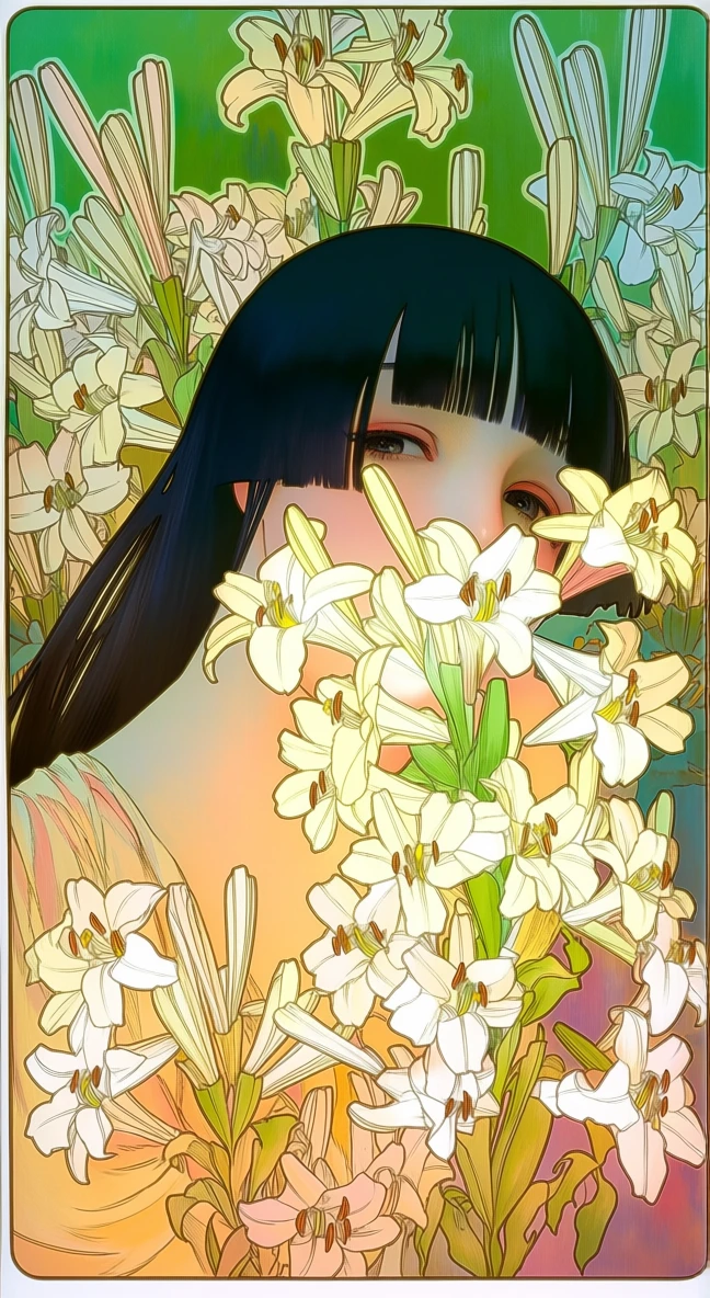 ₊˚ʚ Art nouveau style (Anima LoRa) ✧ ゚. Art Nouveau style v1.0
