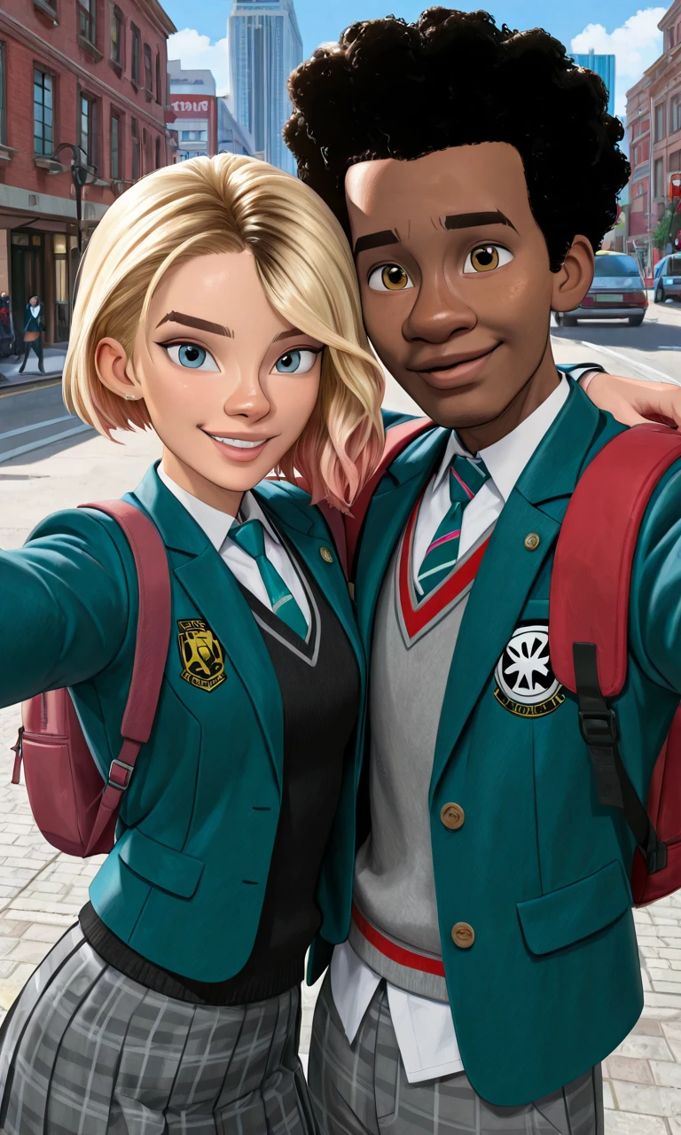 Miles Morales and Gwen Stacy | Spiderverse (Illustrious) V1