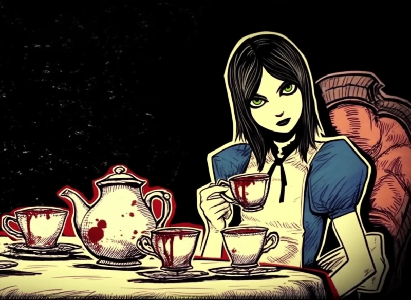 ₊˚ʚ Alice: Madness Returns paper cutscenes style  (Anima LoRa) ✧ ﾟ. AMR v1.0
