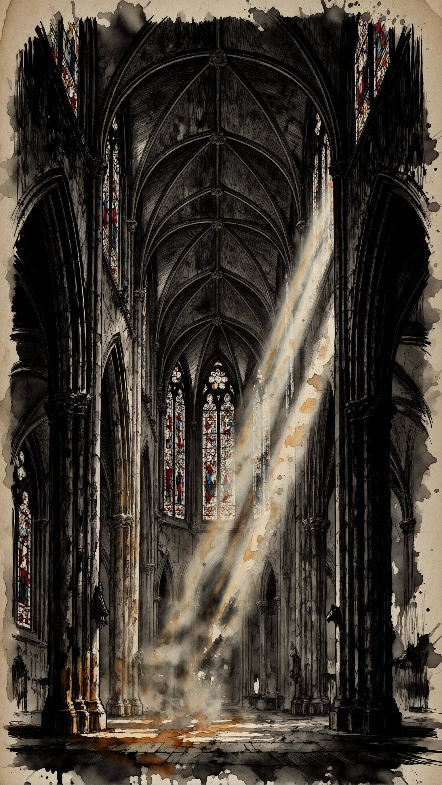 inkywater - Dark Fantasy Ink & Watercolor Bleed Style v1.0