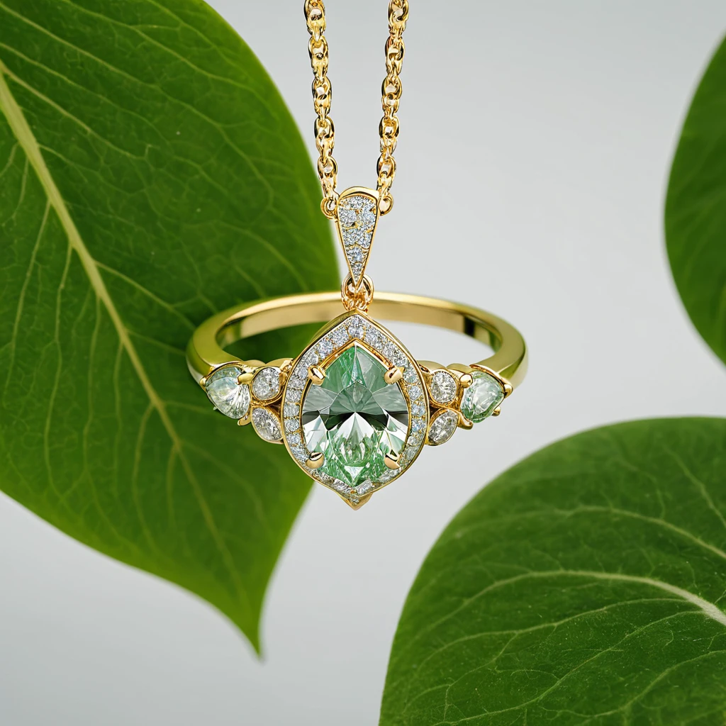 Botanical Green V3 — Jewelry Product Photography (SDXL LoRA) v1.0
